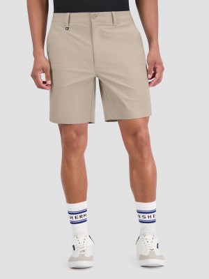 Ben Sherman 4Way Stretch Tech Shorts Khaki | 423586-LZV