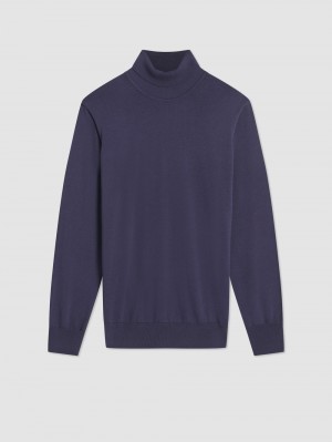 Ben Sherman Signature Roll Neck Knitwear Purple | 802437-XFP