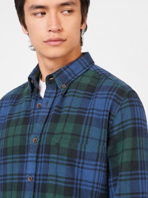 Ben Sherman Signature Tartan Check Shirts Green | 109837-EJV