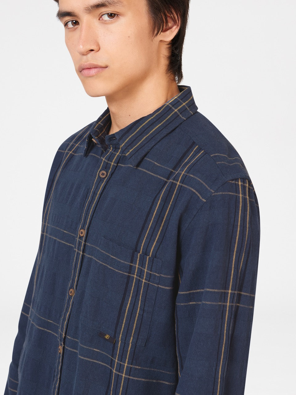 Ben Sherman B by Ben Sherman Indigo Check Shirts Indigo | 564098-JUT