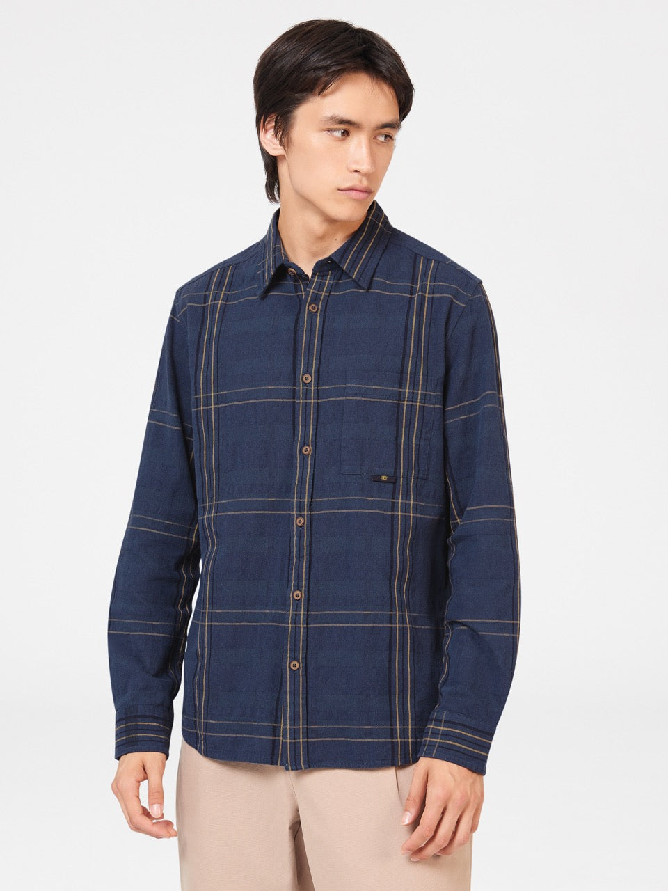 Ben Sherman B by Ben Sherman Indigo Check Shirts Indigo | 564098-JUT