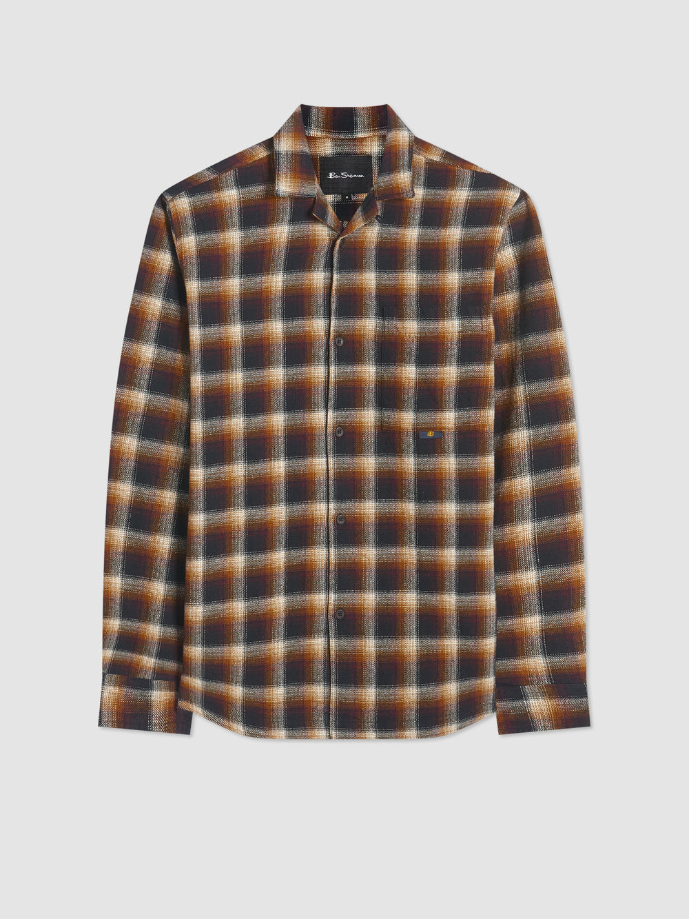 Ben Sherman B by Ben Sherman Ombre Check Shirts Brown | 329416-XBV