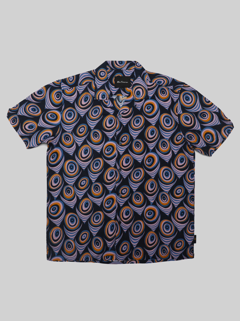 Ben Sherman B by Ben Sherman Psychedelic Print Shirts Purple | 675804-OXD