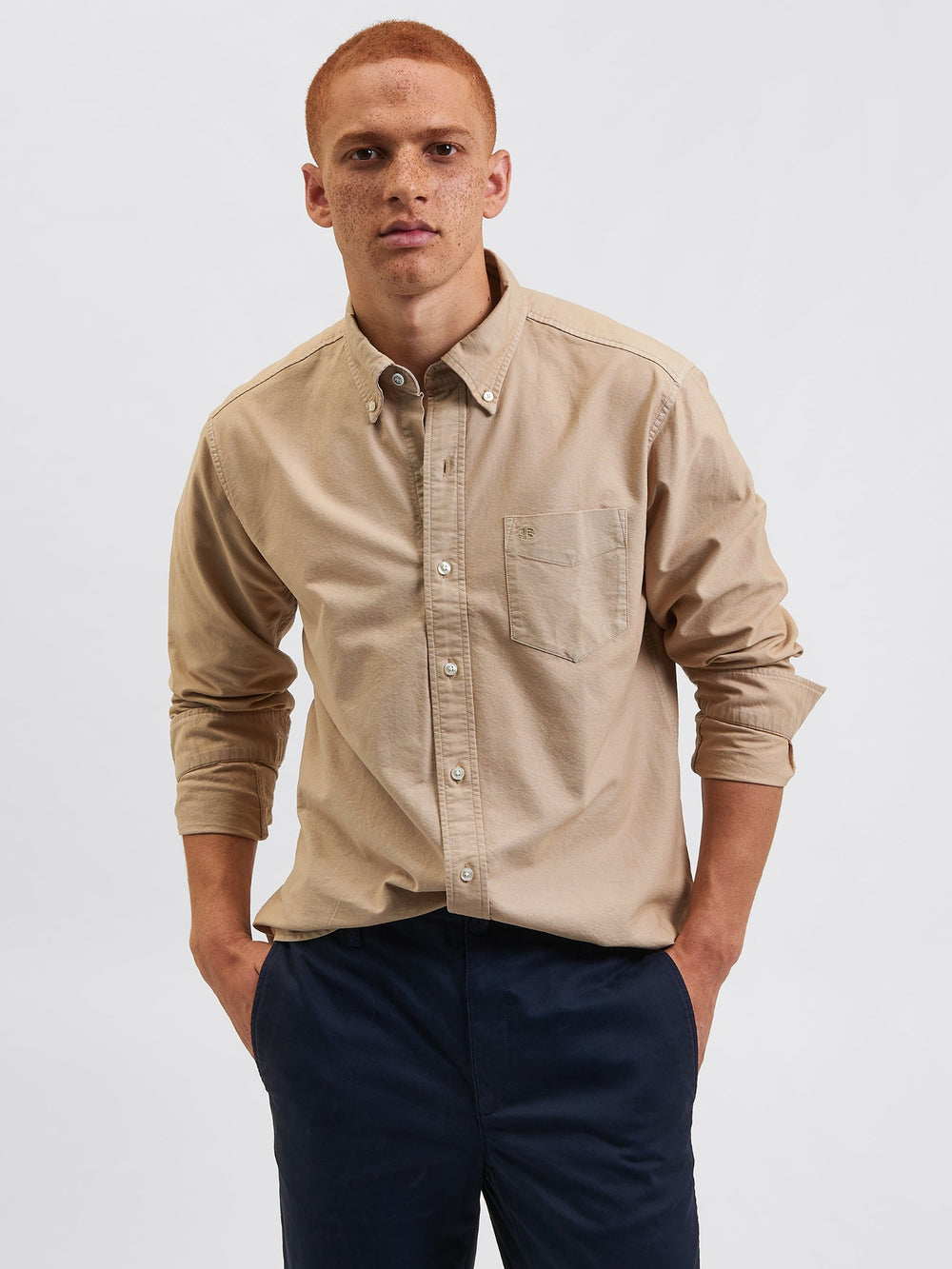 Ben Sherman Beatnik Oxford Garment Dye Shirts Grey | 892453-TIY