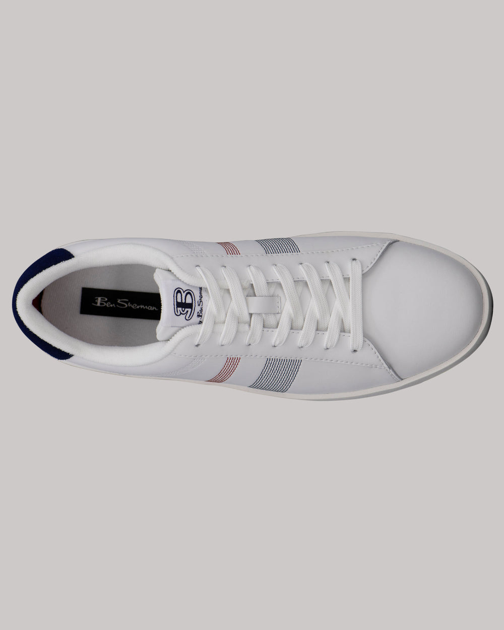 Ben Sherman Boxwell Sneakers White / Navy / Red | 613825-IBM