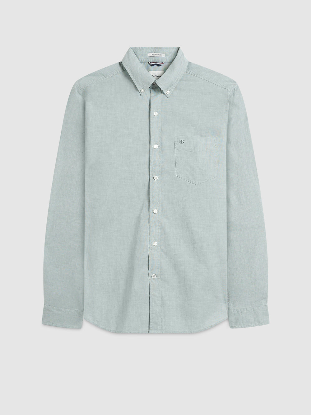 Ben Sherman Brighton Oxford Organic Green Shirts Green | 164938-RAV