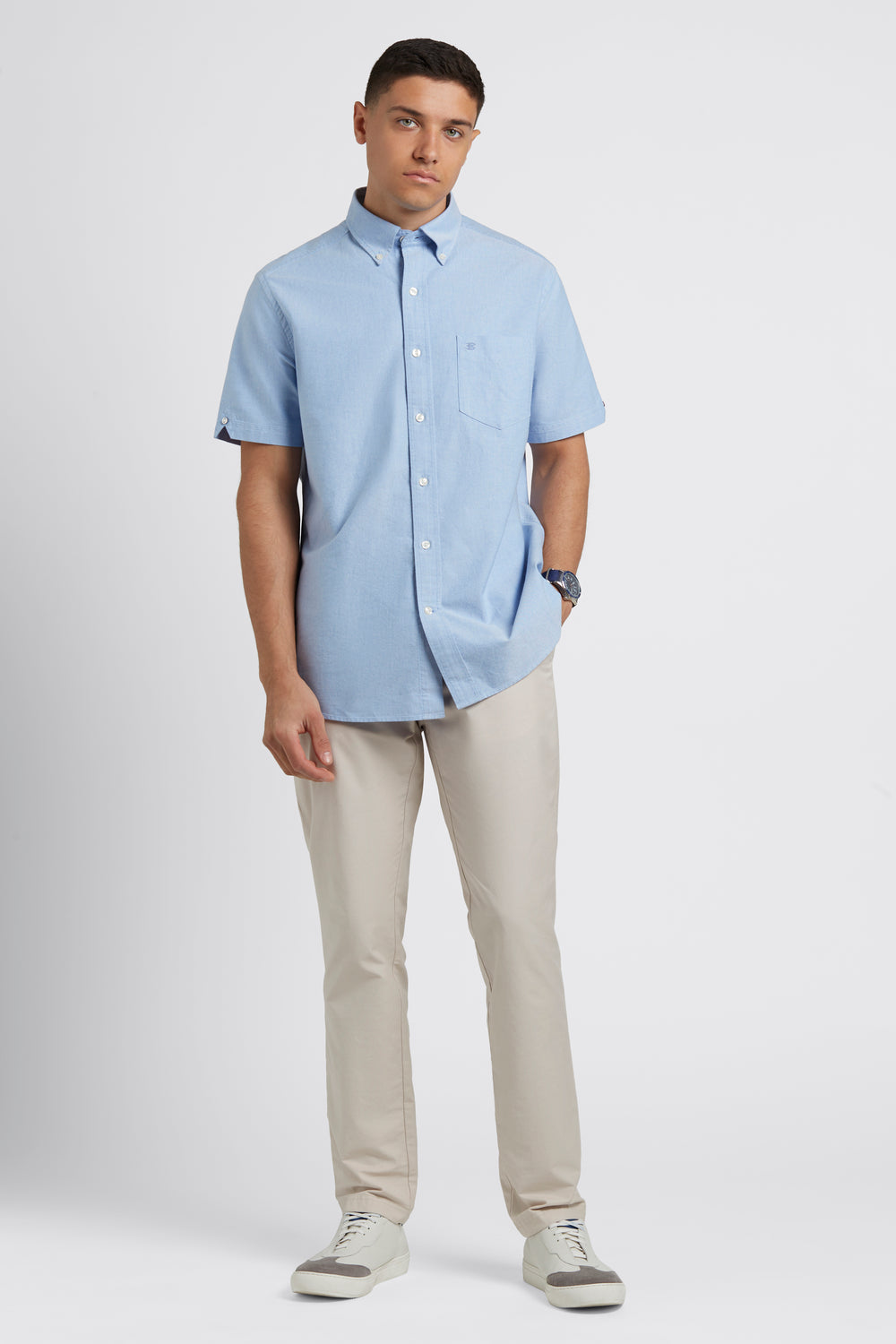 Ben Sherman Brighton Oxford Organic Shirts Blue | 427960-BDF