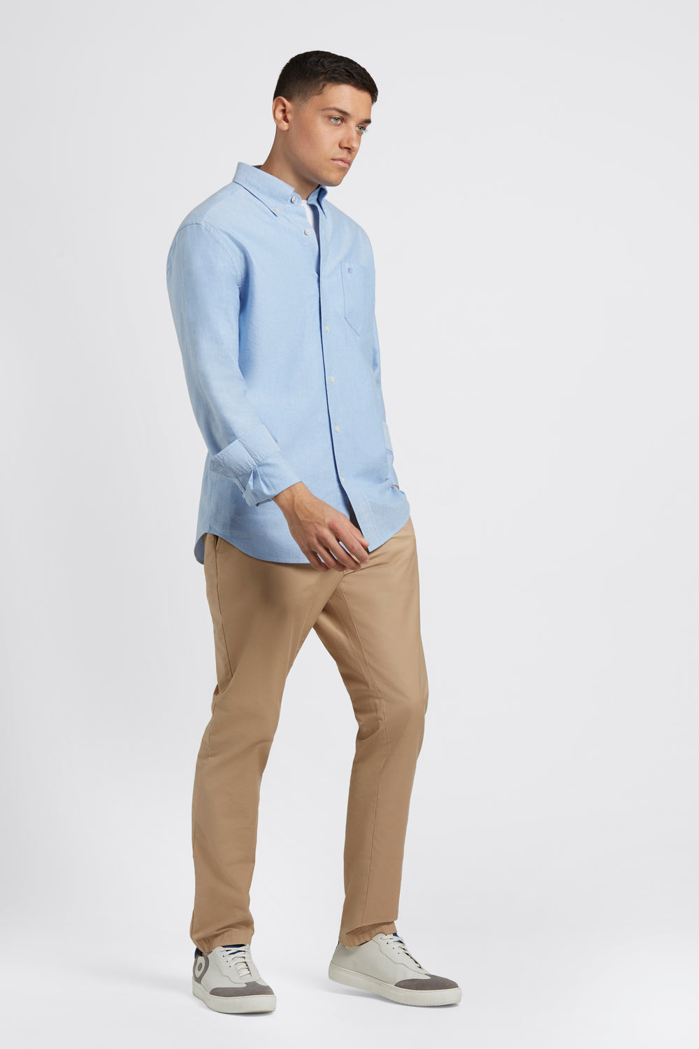 Ben Sherman Brighton Oxford Organic Shirts Blue | 583406-YUX