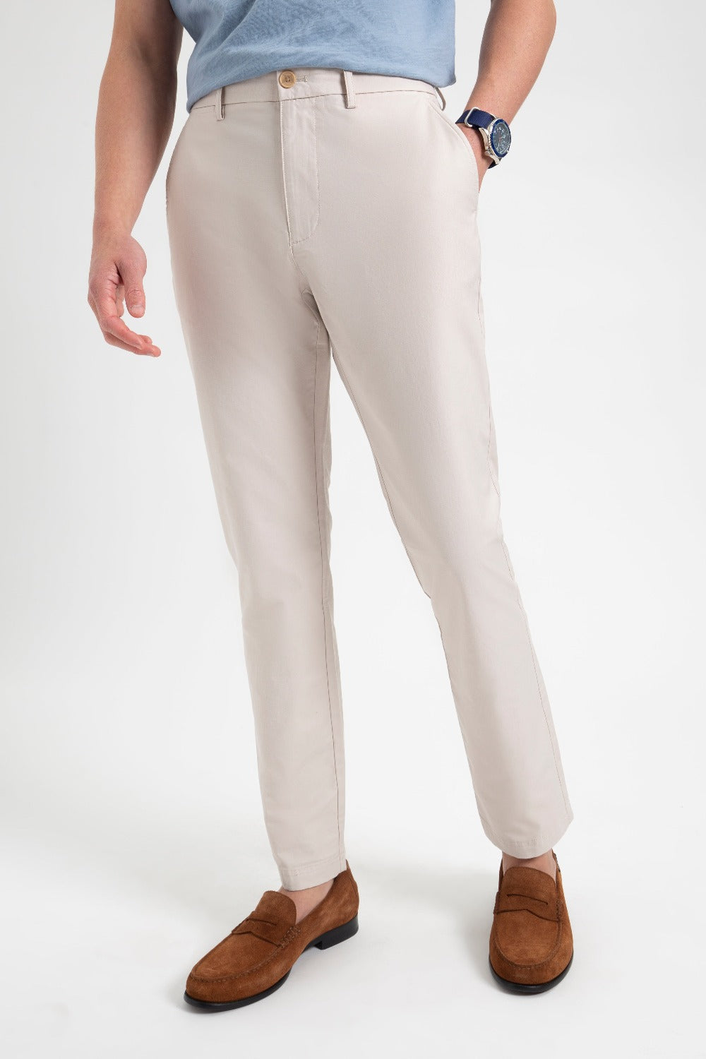 Ben Sherman Everyday Slim Fit Chino Pants White | 930278-TGR