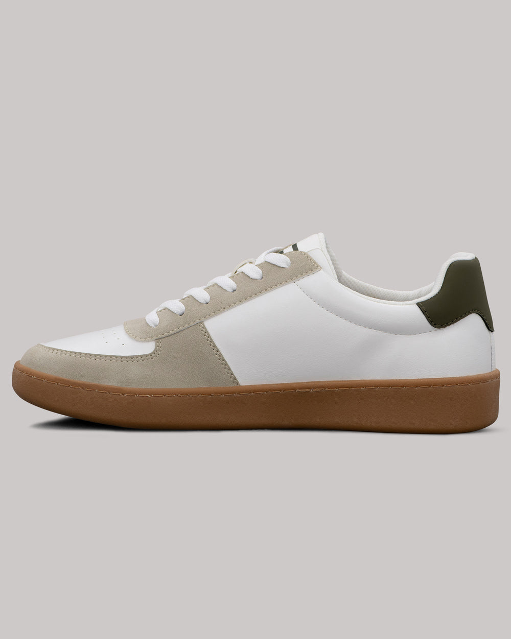 Ben Sherman Hyde Olive Stripe Sneakers White | 375480-FTM