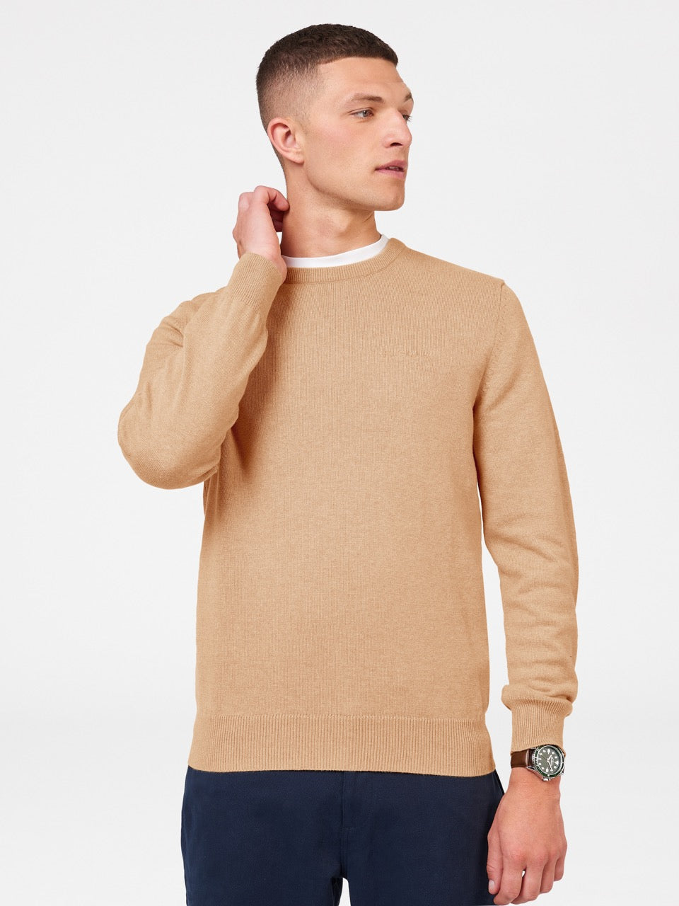 Ben Sherman Signature Crewneck Knitwear Grey | 810396-IDT