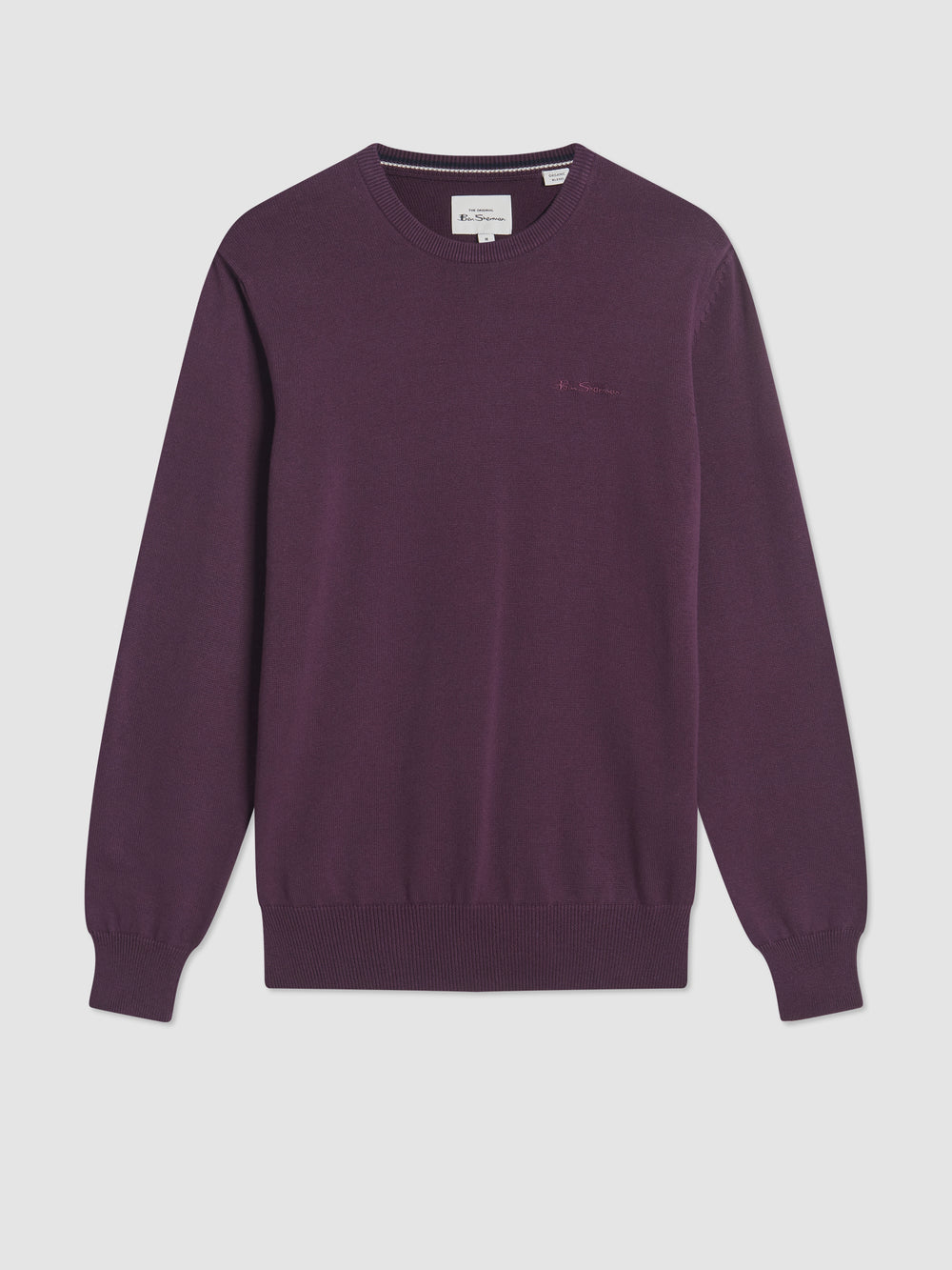 Ben Sherman Signature Crewneck Knitwear Purple | 591643-GDP