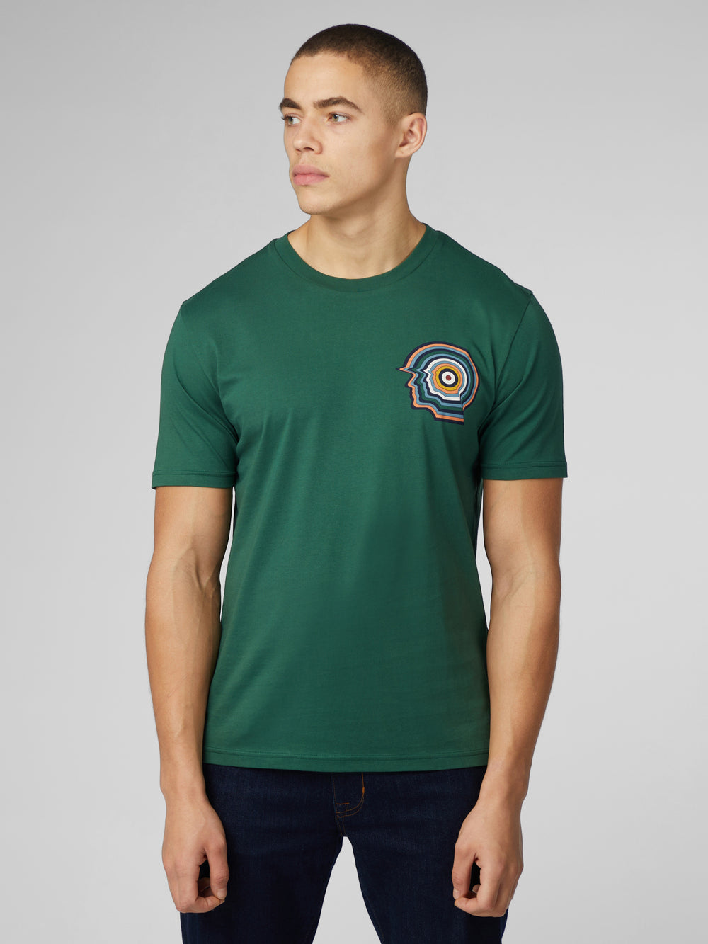 Ben Sherman Signature Mod Head T-Shirt Green | 164038-CYX