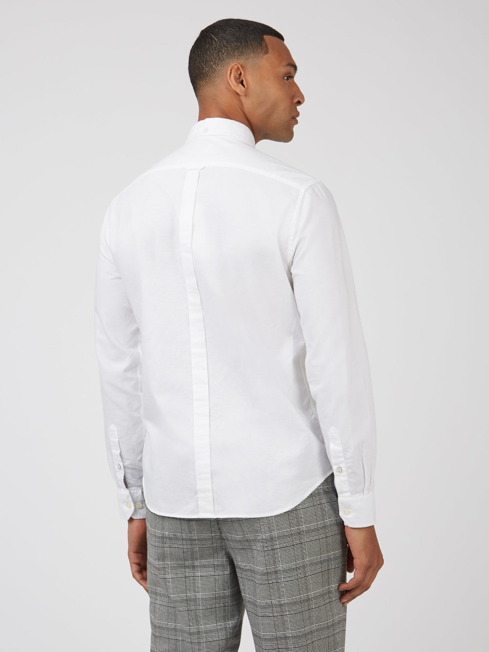 Ben Sherman Signature Organic Long-Sleeve Oxford Shirts White | 864701-ZRN