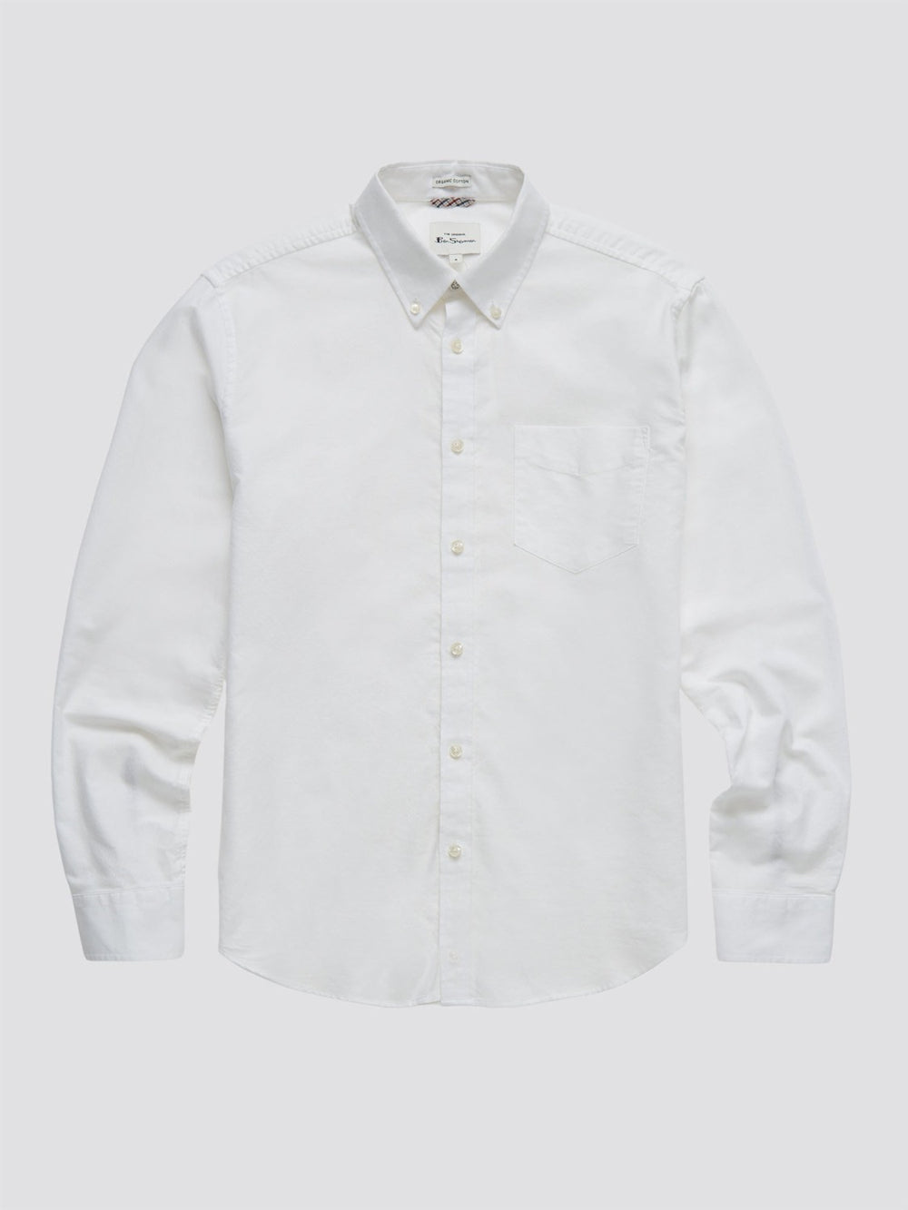 Ben Sherman Signature Organic Long-Sleeve Oxford Shirts White | 864701-ZRN