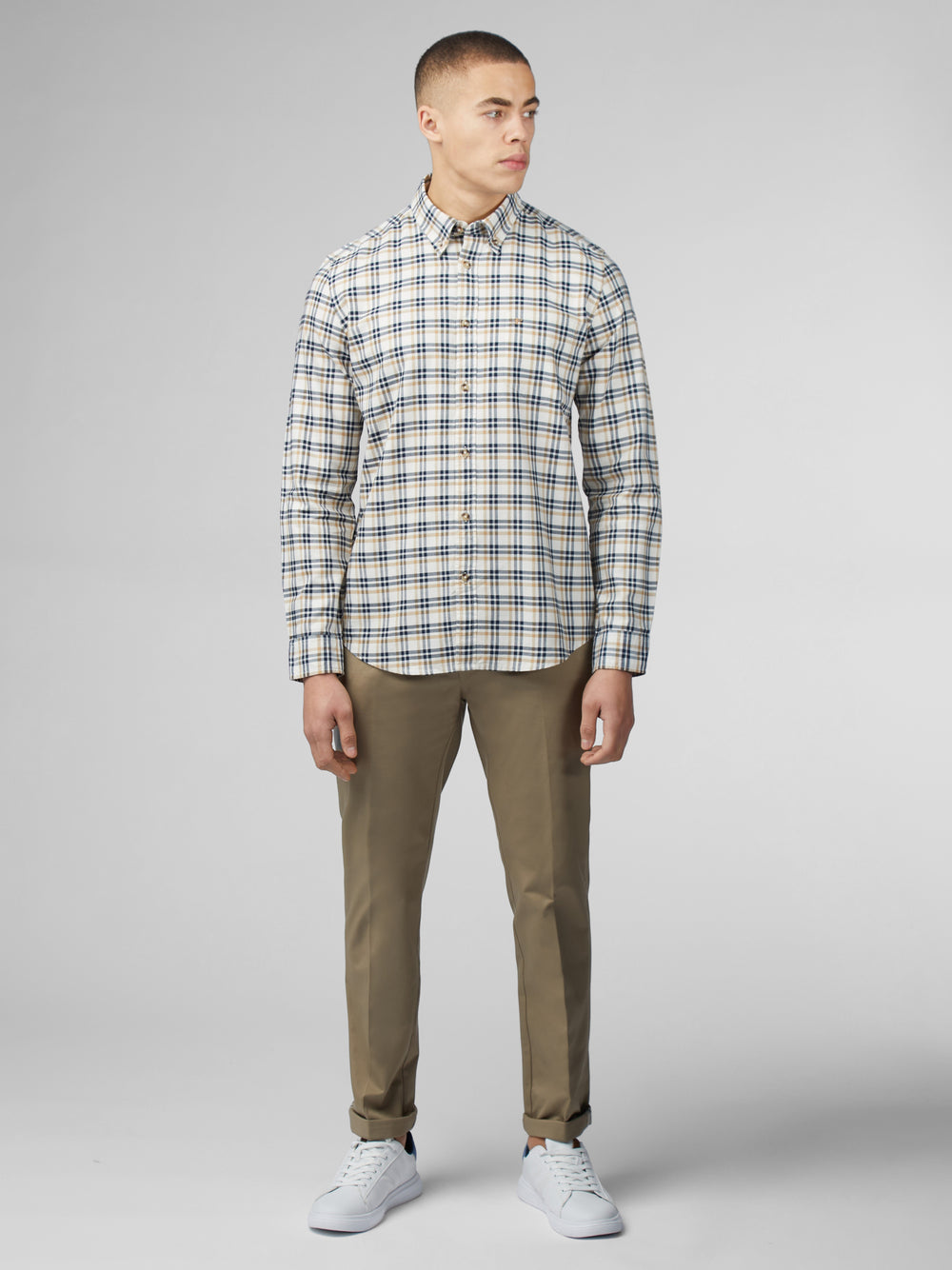 Ben Sherman Signature Oxford Check Shirts White | 124580-CYA