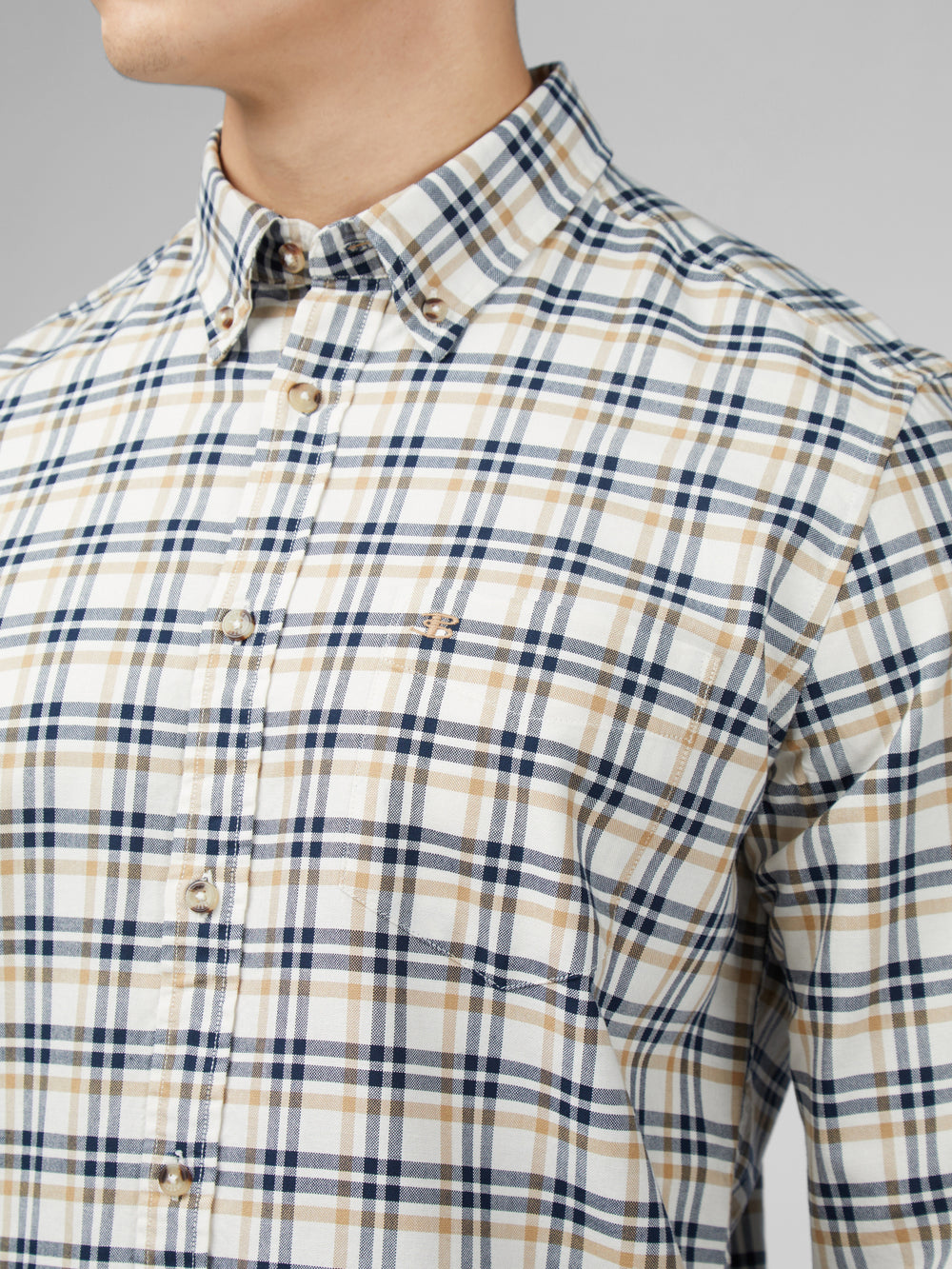 Ben Sherman Signature Oxford Check Shirts White | 124580-CYA