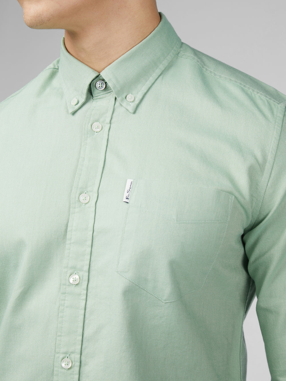 Ben Sherman Signature Oxford Shirts Green | 410356-SIK