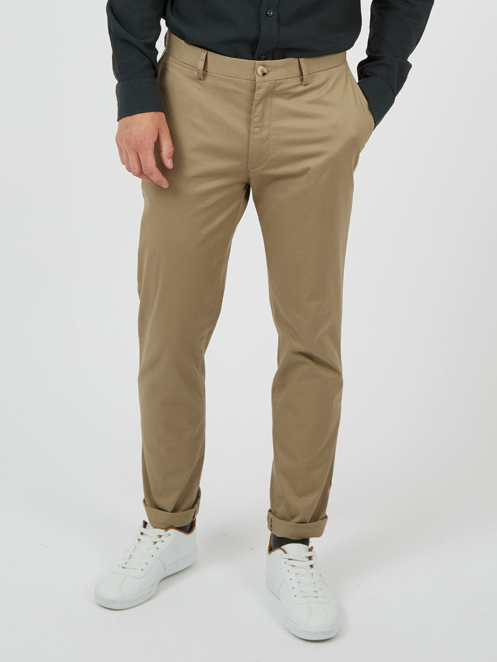 Ben Sherman Signature Skinny Stretch Chino Pants Grey | 409726-NJM